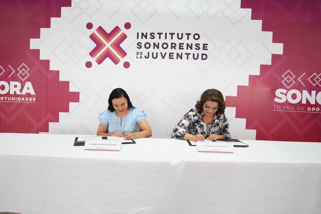 Firma DIF Sonora e ISJ convenio de colaboración en beneficio de las juventudes sonorenses
